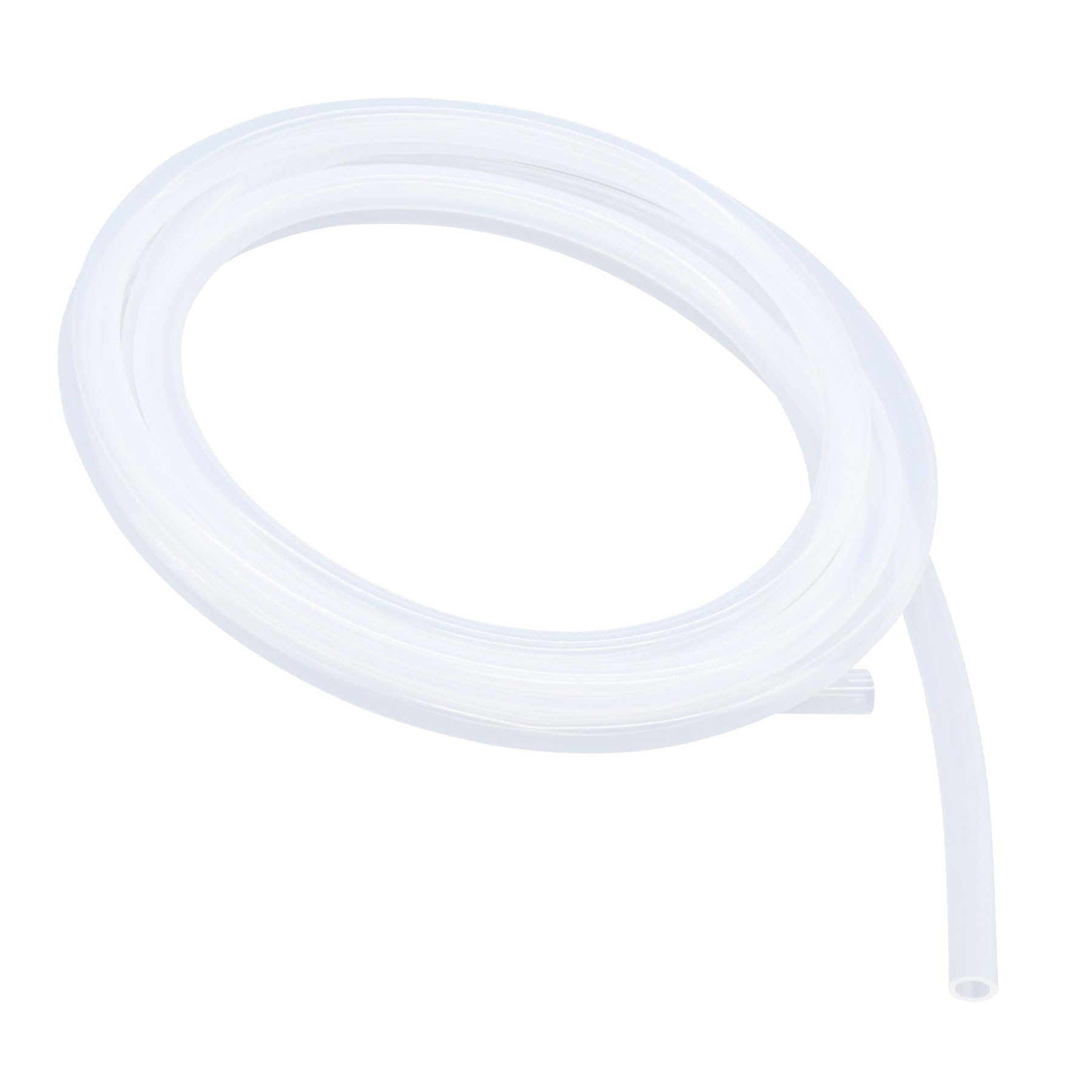 iMeistek 12.7mm ID x 15.9mm OD Silicone Tube 2.5m, Clear Flexible Food Grade Hose Air Water Pipe for Pump Transfer,Aquarium