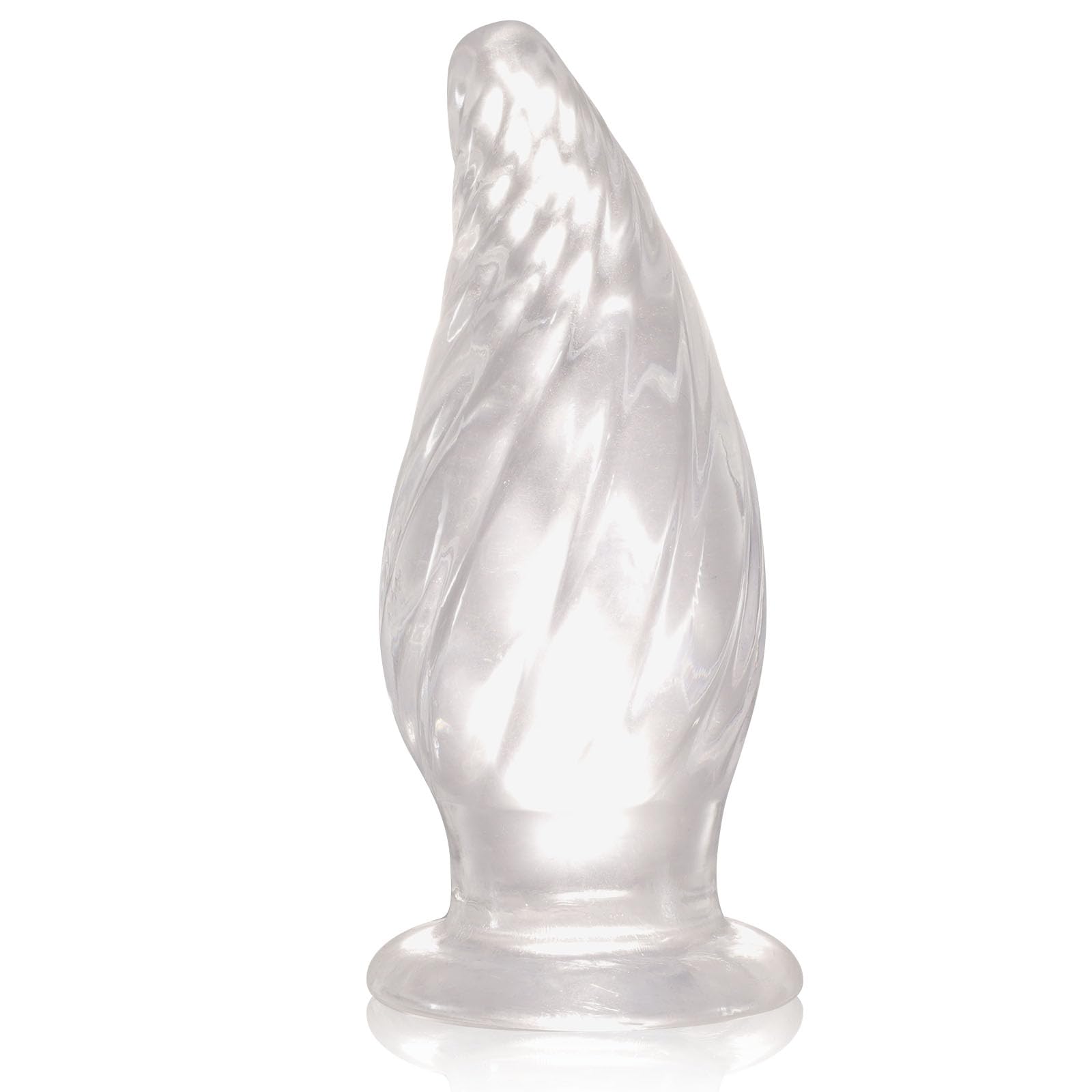 Big Butt Plug Mango Shaped Silicone Butt Plug Soft Prostate Massager Anal Dilator with Powerful Suction Cup for