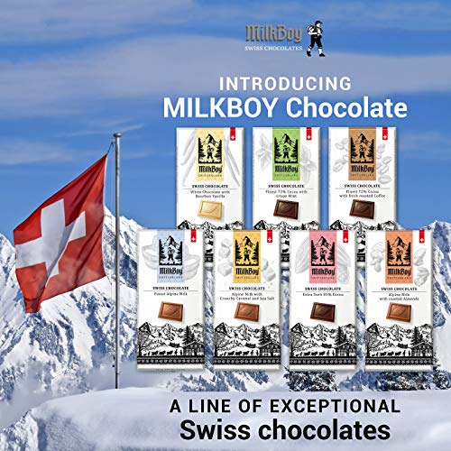 Milkboy Swiss Chocolates Variety Pack of Dark Chocolate Bars Holiday Special Pack (6 Pack) - Thumbnail 4