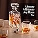 Luxury Gift For Boss - Boss Who Inspires Us All - Unique Engraved Whiskey Decanter Set For The Leader or Dad Christmas, Birthday Gift – 4 Whiskey Glasses And Decanter Set for Whisky, Bourbon Ets.