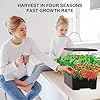 Hydroponics Growing System Herb Garden - MUFGA 18 Pods Indoor Gardening System with LED Grow Light, Plants Germination Kit(No Seeds) with Pump System, Adjustable Height Up to 17.7" for Home, Black #3