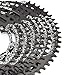DECKAS Pédalier de VTT en aluminium 104BCD avec plaque ronde 40T/42T/44T/46T/48T/50T/52T (Noir, 42T)