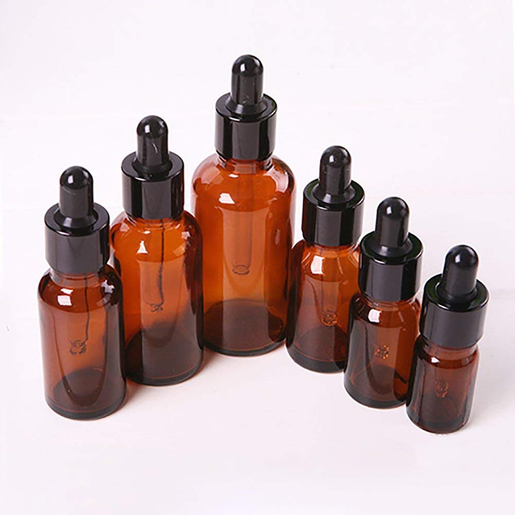 1Pcs Amber Brown Glass Bottles with Dropper Pipettes Liquid Eye Dropper 5Ml-100Ml Brown 5Ml Stylish