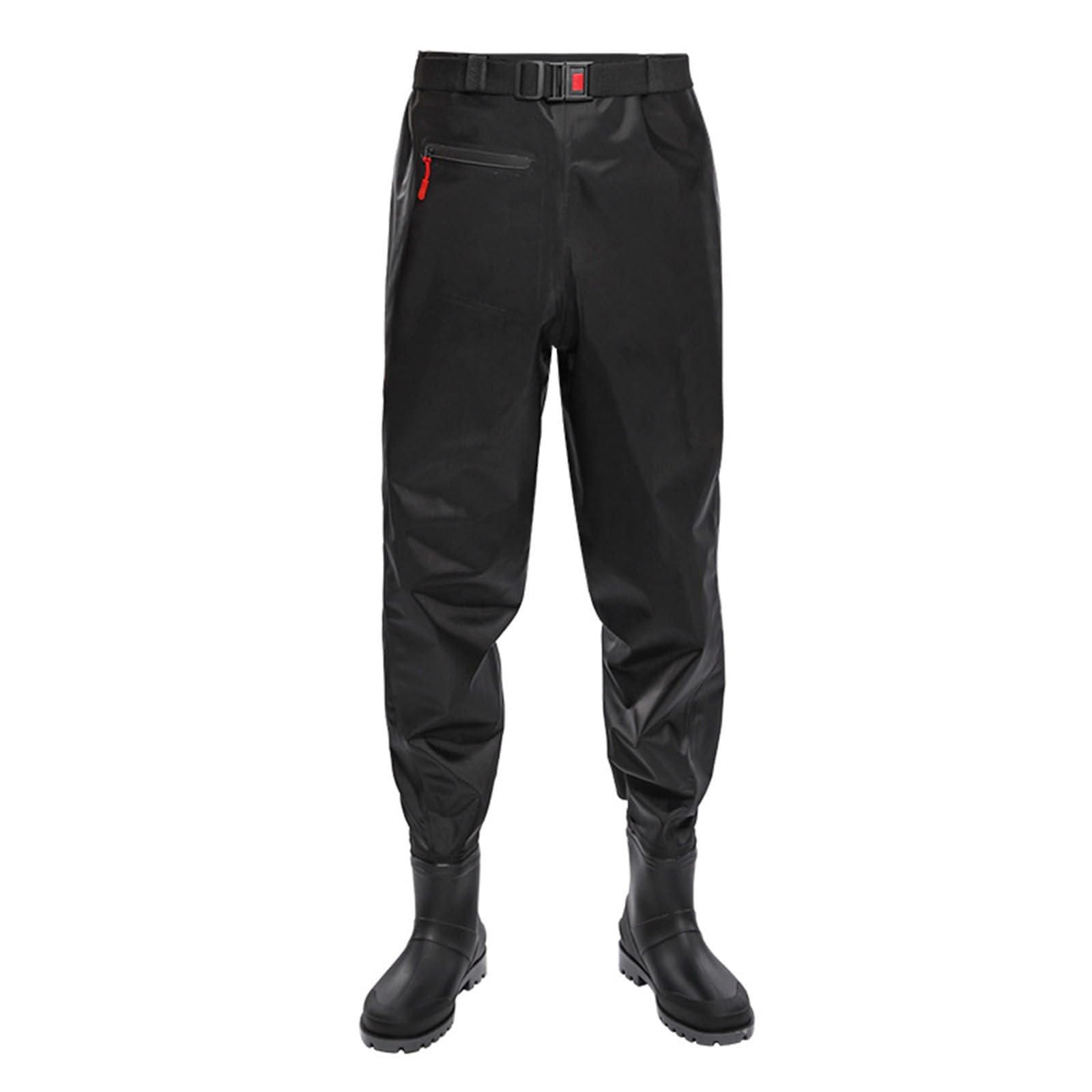 Breathable Waist Waders Bootfoot, Waders For Men - Lightweight Fishing Wading Boots With Pockets Waterproof Over Knee Fishing Trousers Breathable Fishing Waders Pants With Boots For Hunting