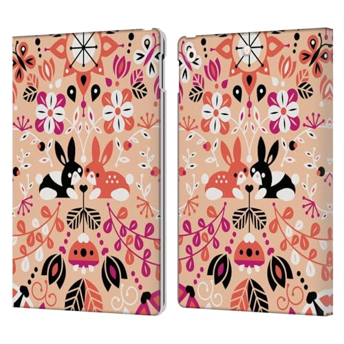 Étui portefeuille en cuir iPad 10.2 Cat Coquillette par Head Case Designs