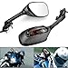 2X Carbon Style Integrated Turn Signal Side Mirror Blinker for Motorcycle Racing Sport Bike Suzuki 06 07 08 GSXR-600 GSXR-750 GSXR-1000