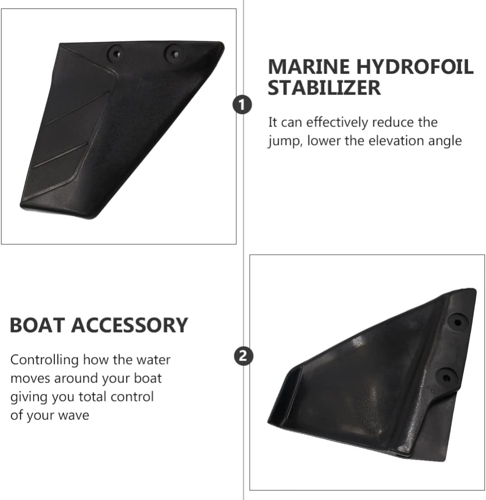 FAVOMOTO Boat Hydrofoil Stabilizer Set Outboard Motor Marine Accessory 4-50hp Easy Operation