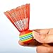 Garneck 20pcs Badminton Shuttlecocks Set: Colorful Plastic Badminton Birdies for Indoor Outdoor Training Balls for Exercise Fitness for Kids Adults Beginner Practice