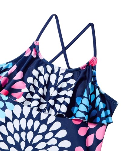 Image of Century Star Girls Flounce Tankini 2 Piece Bathing Suit | Cute swimwear set with a stylish flounce top,Comfortable fit, perfect for girls' summer beach vacations