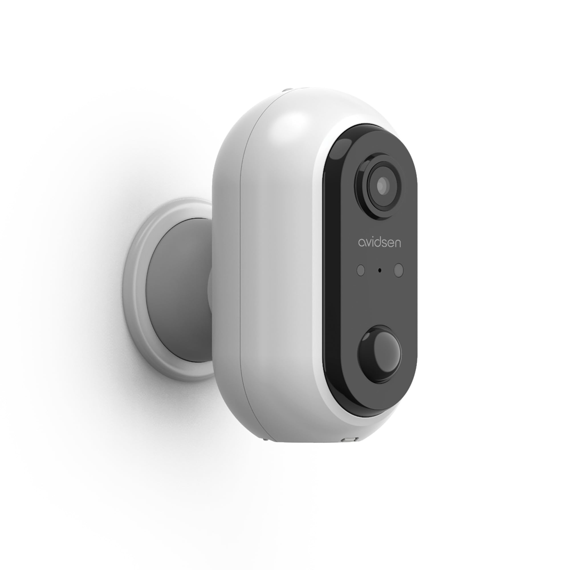 AVIDSEN HomeCam inteligentna kamera do monitoringu, na zewnątrz, w zestawie panel słoneczny, aplikacja na smartfon, bez abonamentu, autonomia, 100% bezprzewodowa, wykrywanie ruchu, Wi-Fi, widoczność w