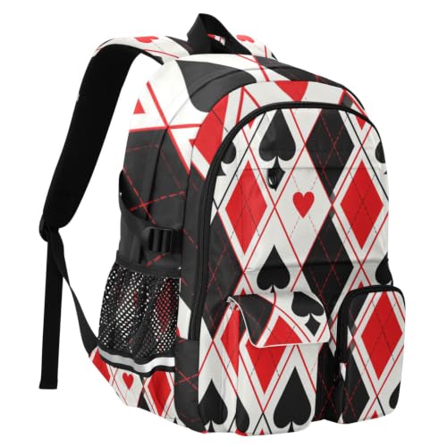 Mochilas para hombre y mujer con compartimento de ordenador de 17.5 pulgadas y estampado juvenil 2