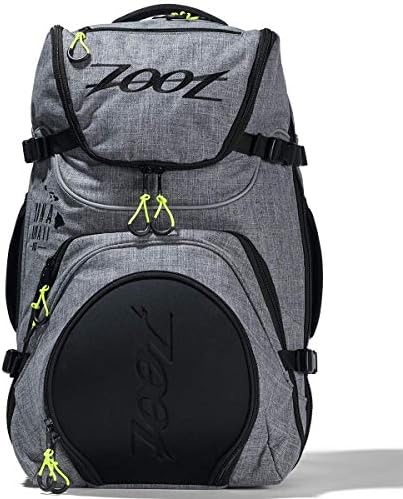 Zoot Ultra Tri Bag – Triathlon Transition Bag with Storage Compartments, Durable and Lightweight Backpack for Gym, Race Day, and Training, Grey