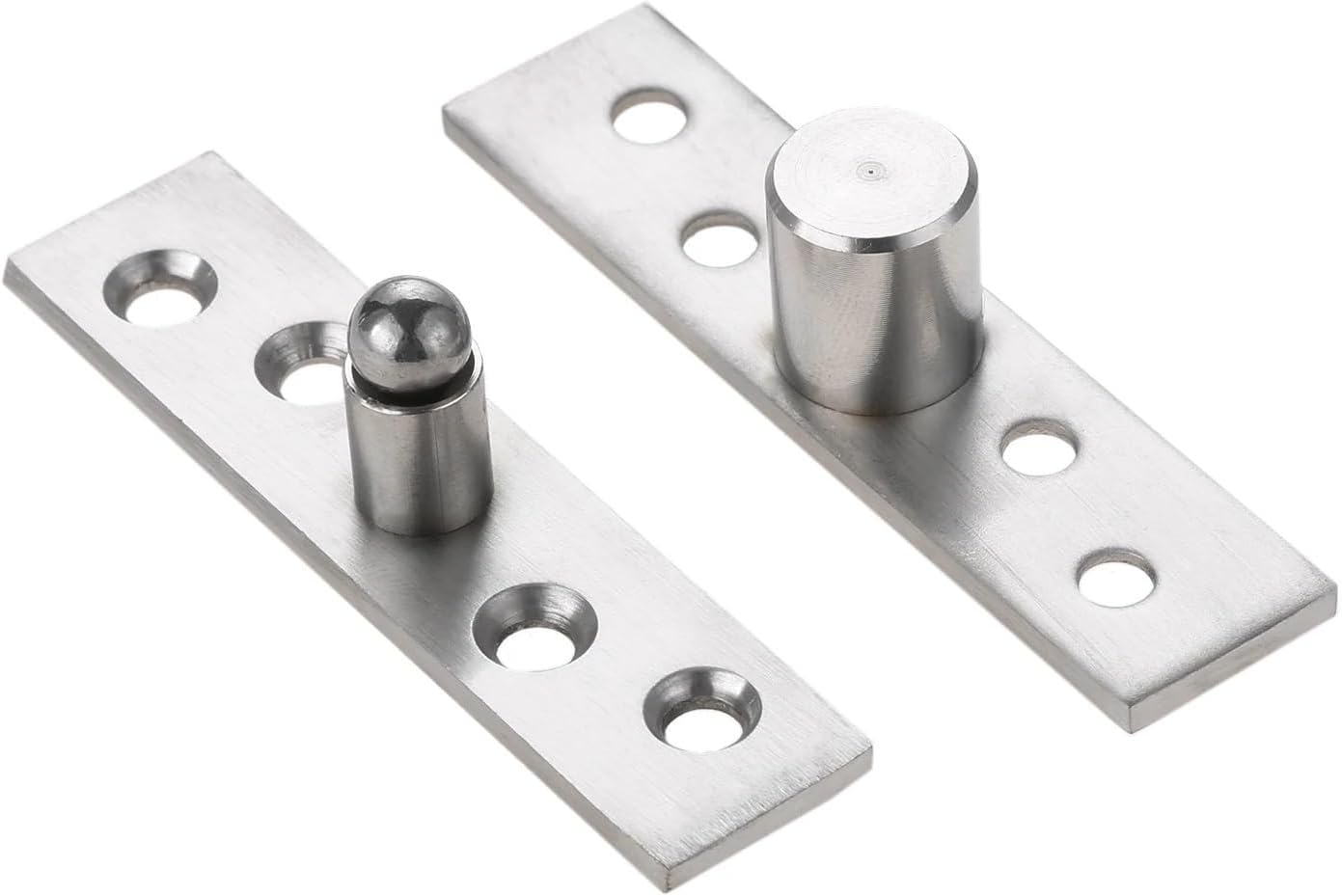 1 Set 73mm Hidden Door Stainless Steel 360 Degree Rotating Hinge Invisible Furniture Hardware Up and Down Locating Shaft Hinge