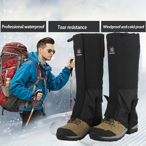 Snow-Boot-Gaiters-Waterproof-and-Sandproof-Boot-Gaiters-Adjustable-Lightweight-and-Breathable-Suitable-for-Hiking-Snow-Walking-and-Other-Outdoor-Activities