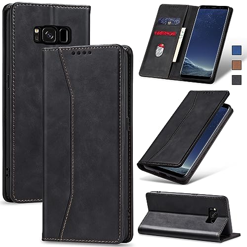 Jasonyu Cover per Samsung Galaxy S8 Flip Custodia in Pelle