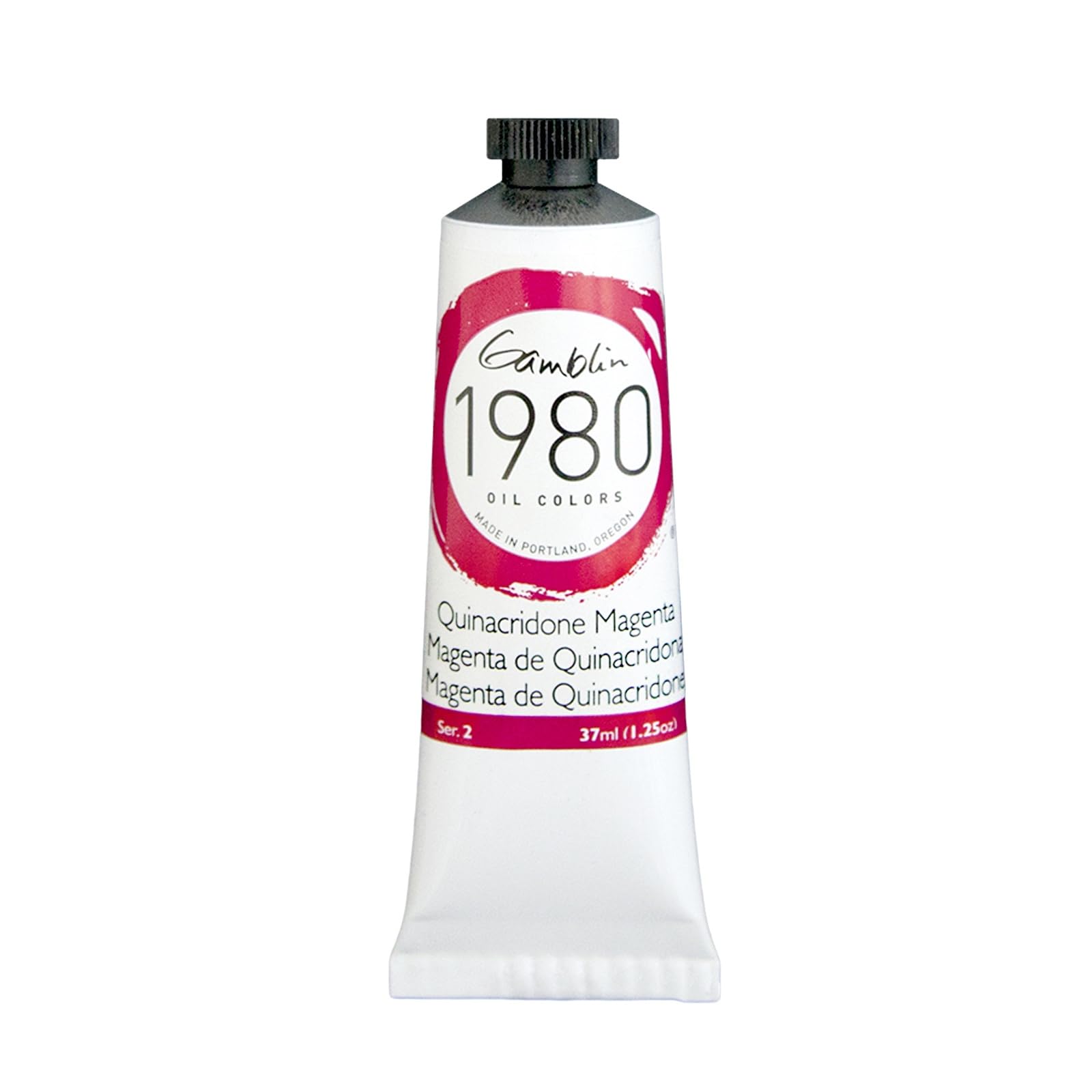 Gamblin 1980 Oil Paint Quinacridone Magenta 37ml For Artist Painting