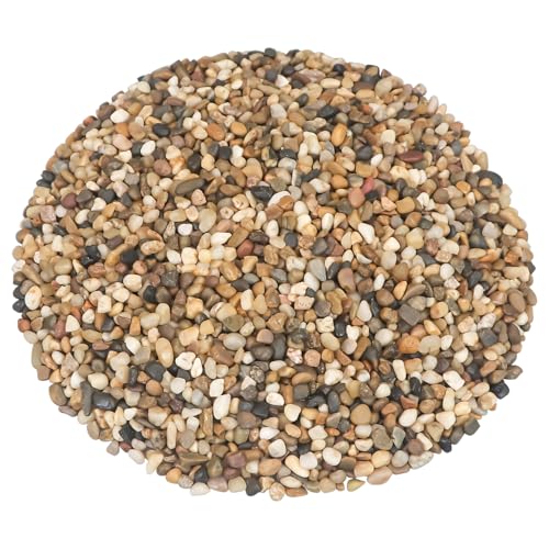 Image of River Rocks, Landscaping Pebbles, Mixed Color Decorative Stones, 5 Pounds