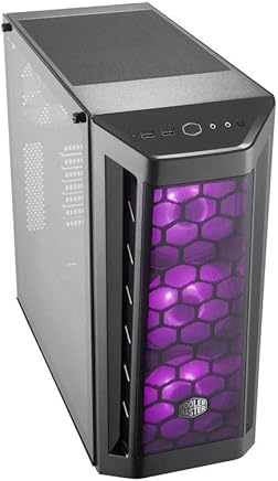 Cooler Master - MasterBox MB511 RGB - Boitier PC Gaming (Moyenne Tour ATX, 1xPanneau en Verre Trempé, Façade Mesh, 3xVentilateurs 120mm RGB) - Noir