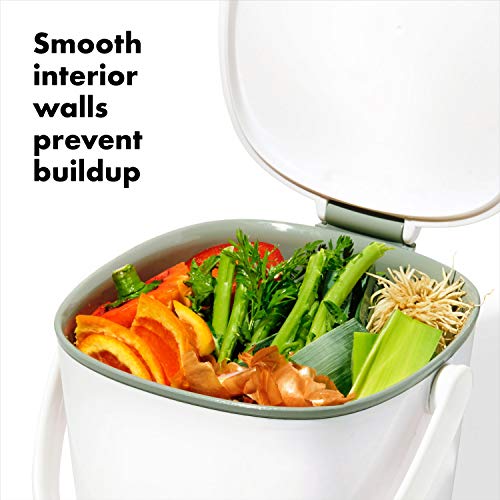 OXO Good Grips Easy-Clean Compost Bin, White - 0.75 GAL by OXO - Image 2