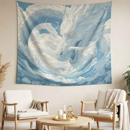 Tapisserie murale pour masquer un grand mur blanc sans travaux