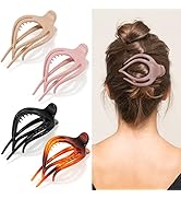 4'' Large Hair Clips 4pcs Alligator Cute Hair Clip for Thick Hair Big Hair Claw Clips for Women C...