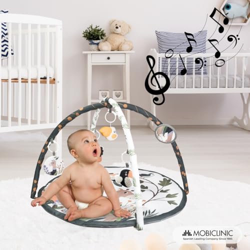 Mobiclinic 2 en 1 Gimnasio bebé + Alfombra de juegos