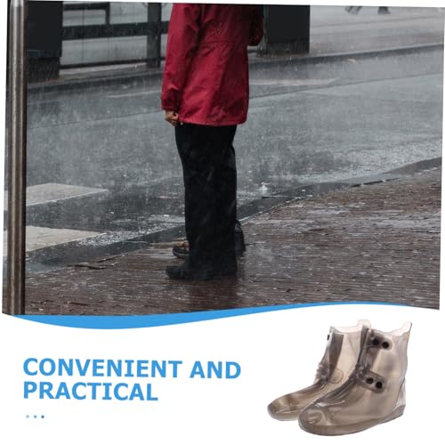 Cubiertas impermeables para botas GANAZONO, 1 par, para mujer y hombre, protector de calzado, cubrebotas antideslizantes para deportes miniatura 7