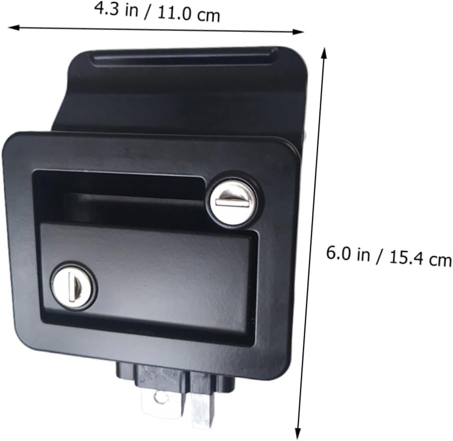 Enclosed Trailer Door Latch Holder Rv Door Locks Set Replacement Lock Fittings Solid Base for Rvs Campers Trucks and Horse Trailers