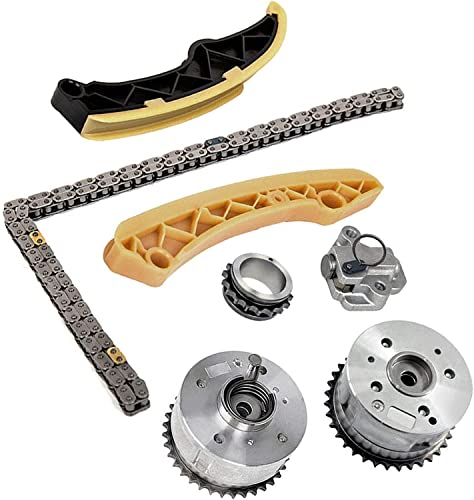 Pangolin Timing Chain Kit With 2Pcs Intake & Exhaust Vvt Gear Sprocket For 2012-2016 Kia Rio Forte5 Soul 1.6L Engine Aftermarket Parts, Replacement Oe 243502B600 243702B610 244312B620 244202B611 #TOP7