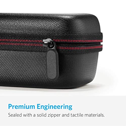 Anker SoundCore & SoundCore 2 Tragetasche Box Kunstleder Case, Premium Bluetooth Lautsprecher Speaker Schutztasche, Hülle Cover (Schwarz) – Ansicht 5