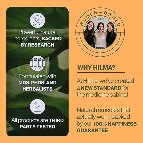 Hilma Natural Gas and Bloating Relief with Lemon Balm, Fennel & Peppermint Leaf, Doctor Formulated with Organic Ingredients, 100 Vegan Capsules - Image 6