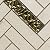 Modket Herringbone Crema Marfil Marble Stone with Gold Glass Insert Mosaic Tile Mesh Mounted Backsplash TDH158MO (5 Sheets)