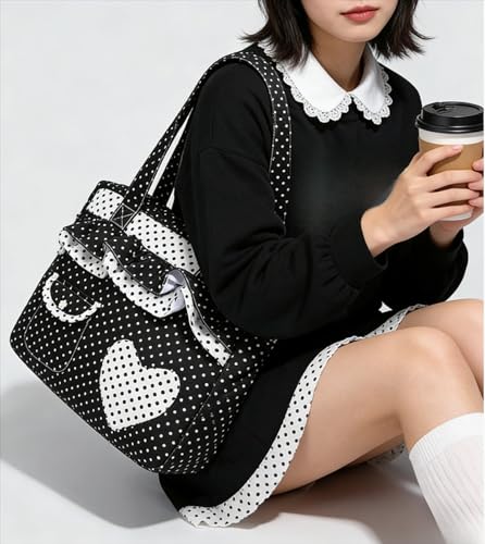 Bolso Tote con Estampado de Lunares VCM miniatura 2