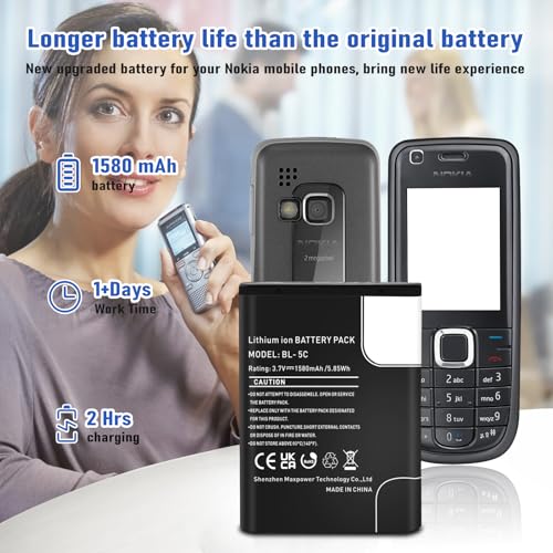 Batería BL-5C para solucionar problemas de descarga en radios Digitradio y Nokia 1100 4