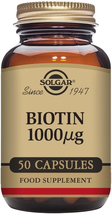 海外直送肘 Biotin 1000 mcg Vegetable Capsules, 1000 mcg, 50 V Caps