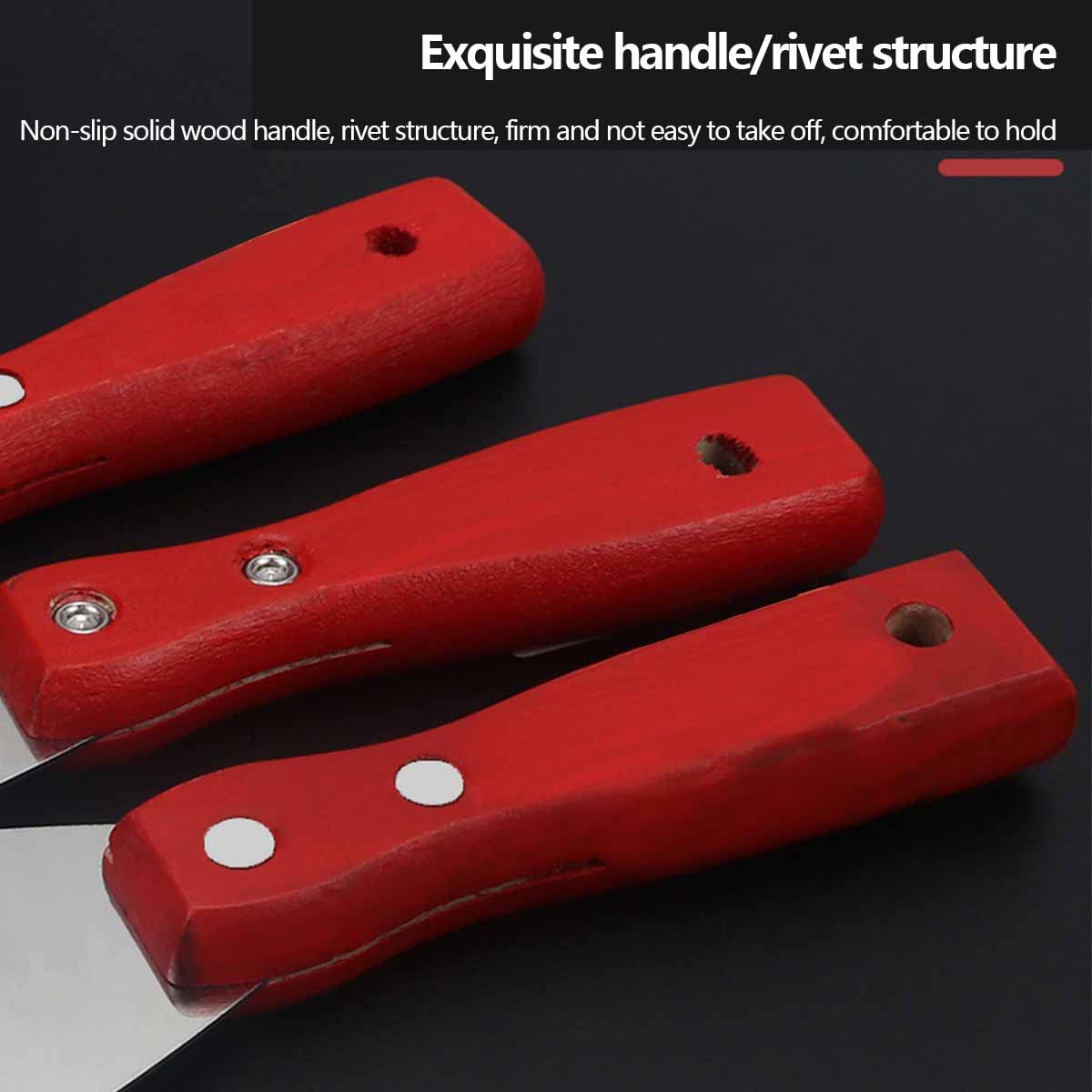 Coltello for raschietto for stucco, Coltello for stucco professionale, interamente in metallo lucidato di alta qualità, ergonomico for la finitura del cartongesso, raschiatura dell'intonaco, decalcoma