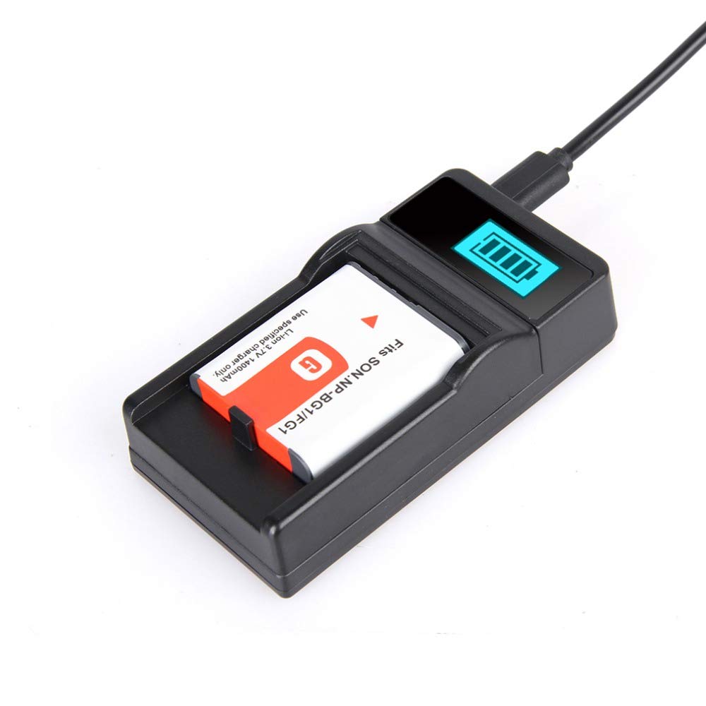 Amazon.com : 2 Battery and LCD Micro USB Battery Charger for