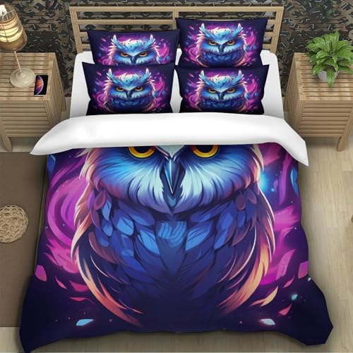 Parure de lit microfibre hypoallergique 200x200cm avec housse de couette imprimée 3D