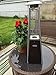 Hiland HLDS032-GTTHG Portable Propane Table Top Pyramid Glass Tube Patio Heater, 9500 BTU, Bronze, SMALL