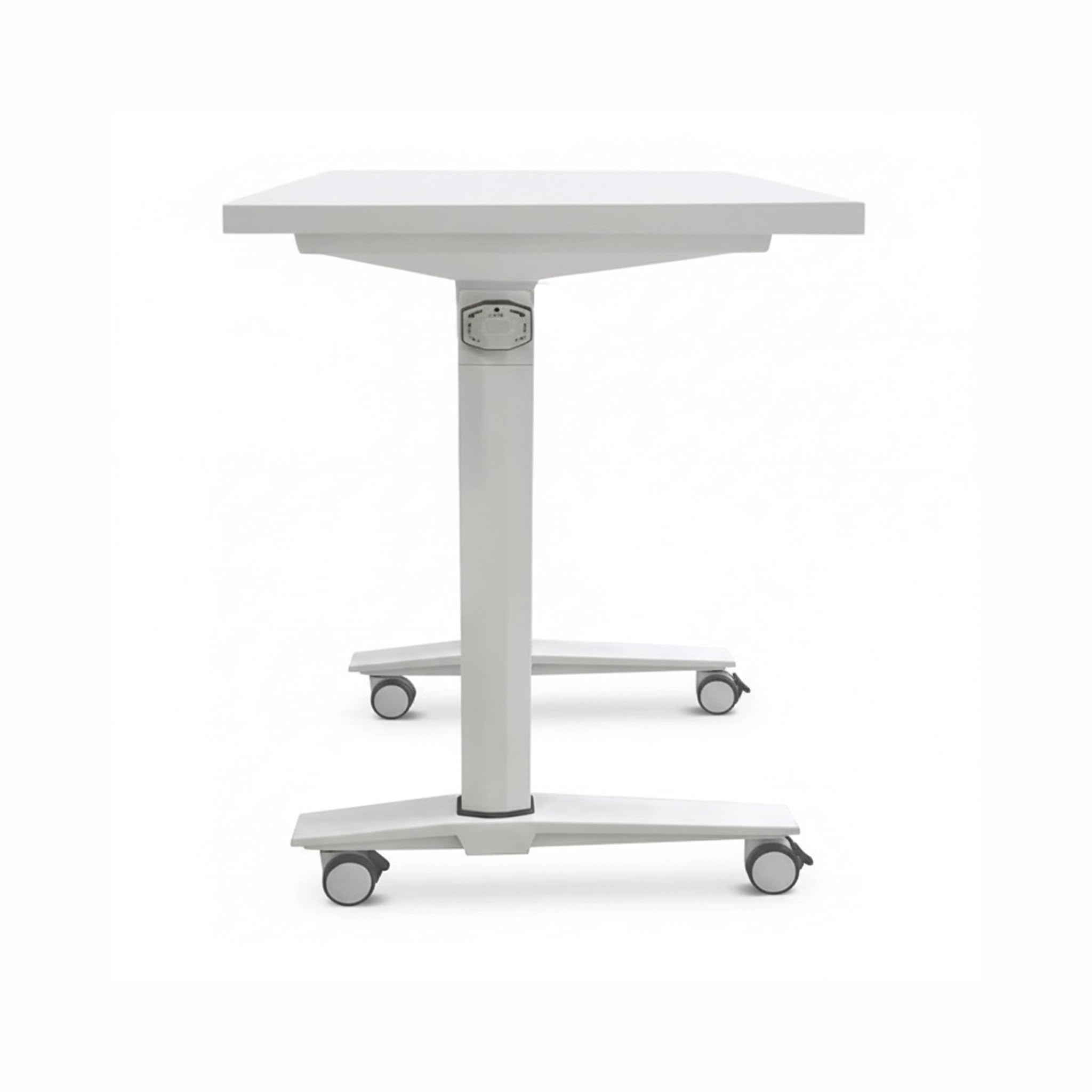 Spacio FlexiMove Mesa Plegable y Volteable de Oficina con Ruedas Escritorio abatible Profesional (Blanco, 140x60cm)