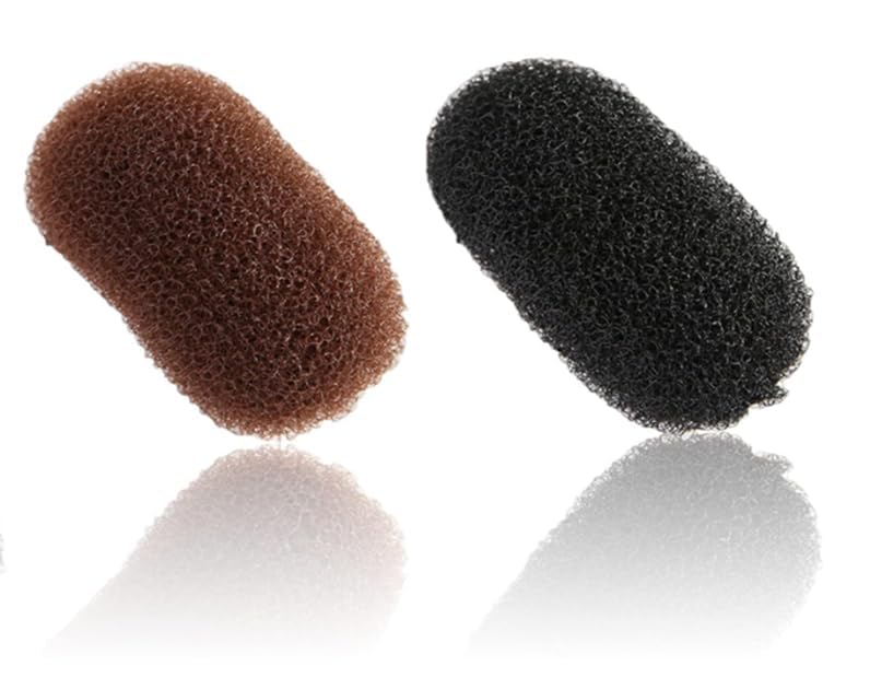 2 Pcs Black and Brown Charming Volume Inserts Hair Comb Do Beehive Hair Style Tool Pads, Do Beehive Base Styling Clip Accessories for Women Lady Girl Hair Accessories Hair Bun and Crown Shapers