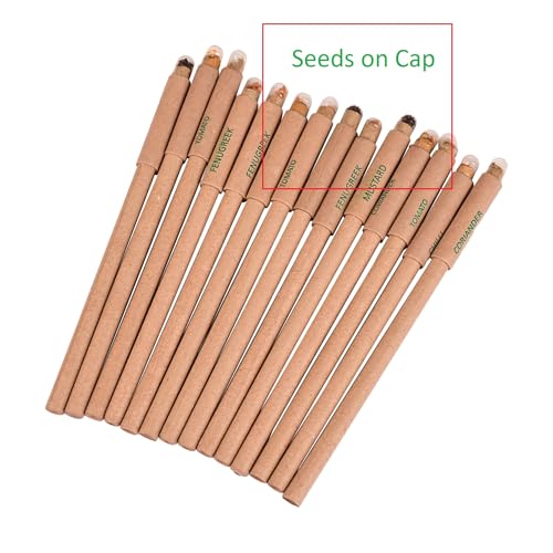 Image of GIFTONETREE Plantable Seed Pens | Return Gift | Corporate Gifting | Best for Distributing in School (Loose Plain Pen, 40, count), Ink Color-Blue