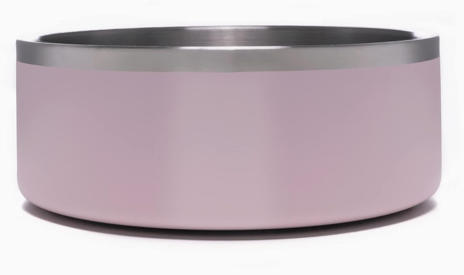 4Knines Stainless Steel Dog Bowl – Heavy Duty Non-Slip Large Pet Food and Water Bowl for Dogs and Puppies, Double-Walled, Spill Resistant, Rust Proof, Easy Clean, 64oz Capacity - Pink