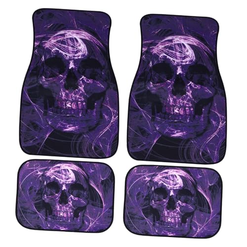Alfombrillas para coche de calaveras duraderas confeccionadas con materiales de alta resistencia