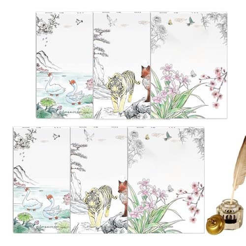 Cahier de peinture à l'aquarelle de style livre de peinture chinoise pour artiste