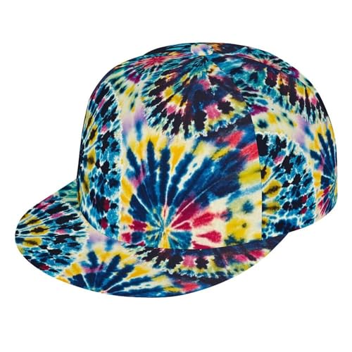 Fashion Baseball Cap Dad Cap for Girls Boys Youth - Tie Dye Art Adjustable Strapback Breathable Moisture Wicking Golf Cap Outwear
