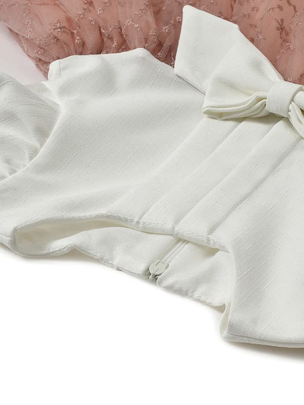 Image of Mi Arcus Corduroy Collar Dress for Baby Girl