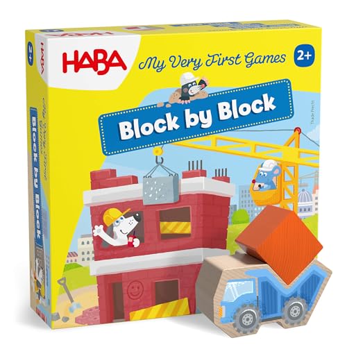 Image of HABA My Very First Games - Block by Block Toddler Construction Building Game for Ages 2+