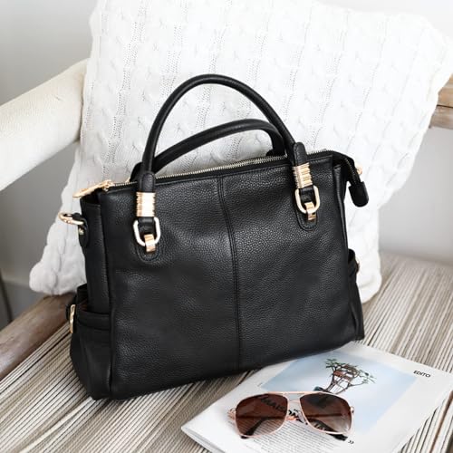 Kattee Soft Women Genuine Leather Purses and Handbags Satchel Tote Shoulder Bag - Image 4