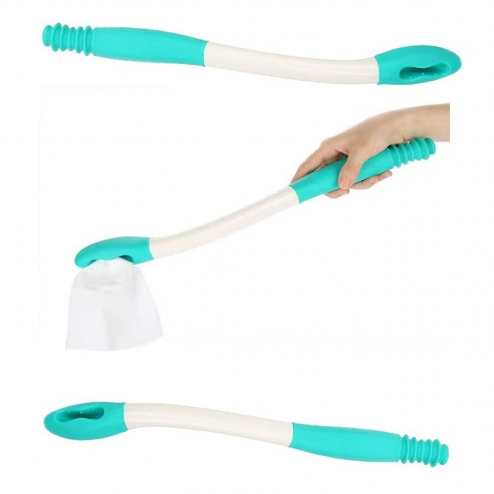 SANON Lot de 2 aides à essuyer les fesses - Longue poignée - Confortable - Pour papier toilette - Pour les personnes âgées, les femmes enceintes, les blessés